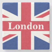Union Jack London ~ British Flag Stenen Onderzetter (Voorkant)