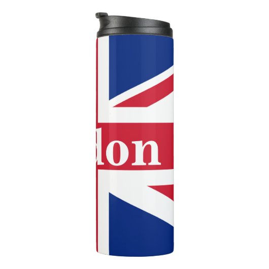 Union Jack London ~ British Flag Thermosbeker (Geroteerd rechts)