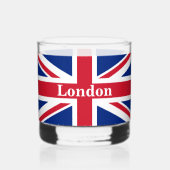 Union Jack London ~ British Flag Whisky Glas (Voorkant)