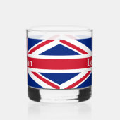 Union Jack London ~ British Flag Whisky Glas (Links)