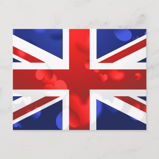 Union Jack Love Briefkaart (Voorkant)