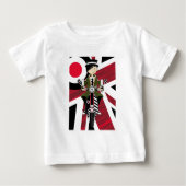 Union Jack Mod Girl op de scooter (Voorkant)