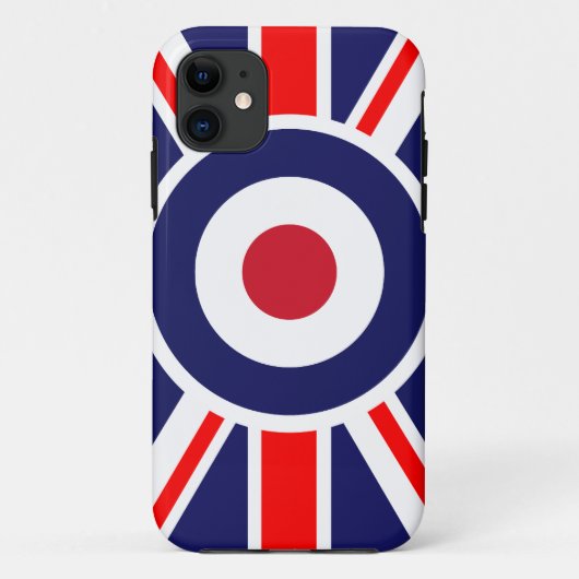 Union Jack Mods England Target Case-Mate iPhone Case (Achterkant)