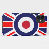Union Jack Mods England Target Case-Mate iPhone Case (Achterkant (horizontaal))