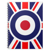 Union Jack Mods England Target Notitieboek (Voorkant)
