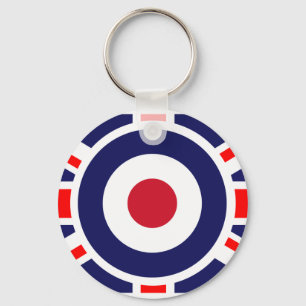 Union Jack Mods England Target Sleutelhanger