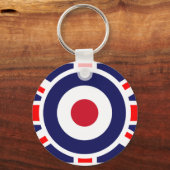 Union Jack Mods England Target Sleutelhanger (Voorkant)
