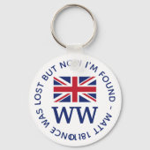UNION JACK Monogram Sleutelhanger (Voorkant)
