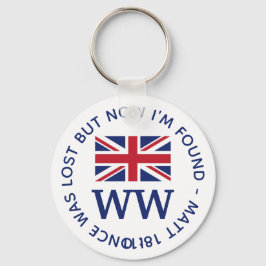 UNION JACK Monogram Sleutelhanger