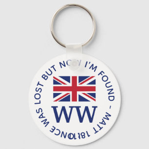UNION JACK Monogram Sleutelhanger
