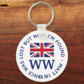UNION JACK Monogram Sleutelhanger (Voorkant)