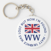 UNION JACK Monogram Sleutelhanger (Voorkant)