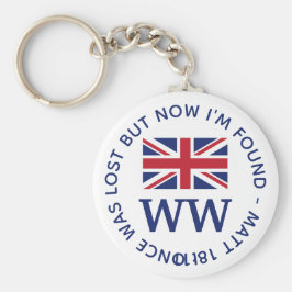 UNION JACK Monogram Sleutelhanger