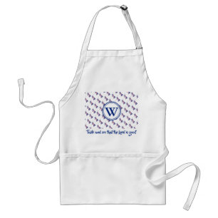 UNION JACK Monogram Smaak en Zie Psalm 34:8 UK Standaard Schort