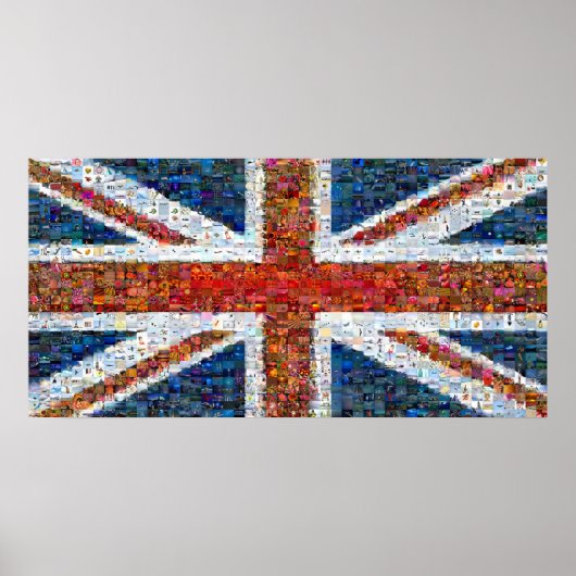 Union Jack Montage Poster (Voorkant)