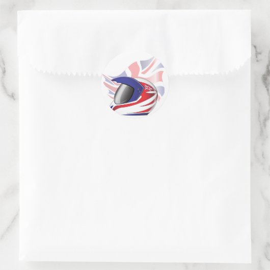 Union Jack motorhelm Stickers (Tas)