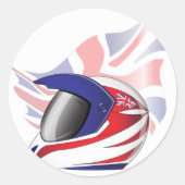Union Jack motorhelm Stickers (Voorkant)