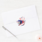 Union Jack motorhelm Stickers (Envelop)