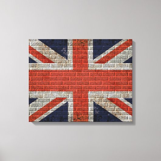 Union jack muur vlag Canvas (Voorkant)