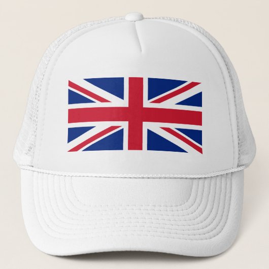 Union Jack National Flag of United Kingdom England Trucker Pet (Voorkant)