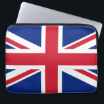 Union Jack Nationale vlag van Verenigd Koninkrijk  Laptop Sleeve<br><div class="desc">De Union Flag, Royal Union Flag of Union Jack is sinds 1606 de nationale vlag van het Verenigd Koninkrijk. Blauwe achtergrond waarop het Andreaskruis diagonaal geplaatst is over het Kruis van Sint-Patrick, met daar overheen het kruis van Sint-Joris. Dit werk van de Britse overheid is vrijgegeven aan het publiek domein....</div>