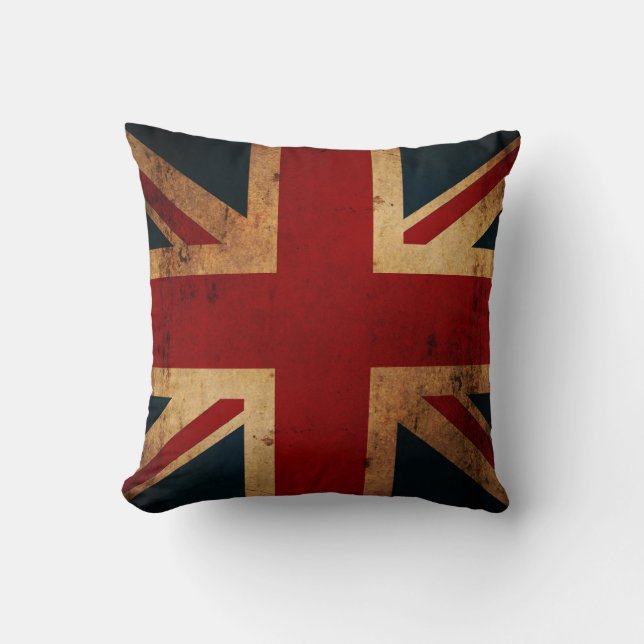 Union Jack (, noodlijdende look) Kussen (Voorkant)