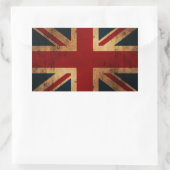 Union Jack (, noodlijdende look) Rechthoekige Sticker (Tas)