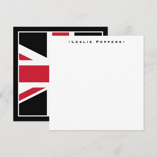 Union Jack Notitiekaartje (Voorkant / Achterkant)