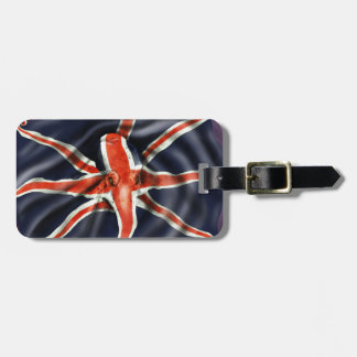 Union Jack Octopus Bagagelabel