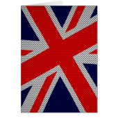 Union Jack op koolstofvezel stijlprint (Voorkant)