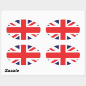 Union Jack Ovale Sticker (Vel)