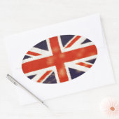  Union Jack Ovale Sticker (Envelop)