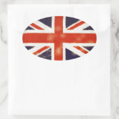  Union Jack Ovale Sticker (Tas)