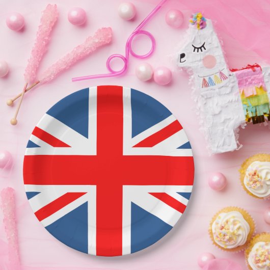 Union Jack Papieren Bordje (Feest)