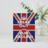 Union Jack Parody Briefkaart (Staand voorkant)
