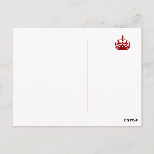 Union Jack Parody Briefkaart (Achterkant)