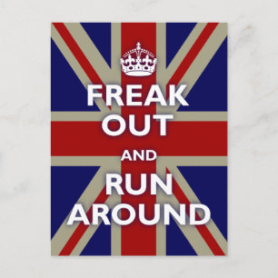 Union Jack Parody Briefkaart
