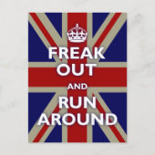 Union Jack Parody Briefkaart (Voorkant)