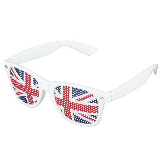 Union Jack Party Shades Retro Zonnebril (Gekanteld)
