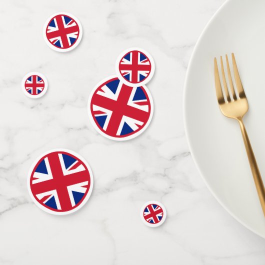Union Jack Patriotic British Flag Confetti (Groep)