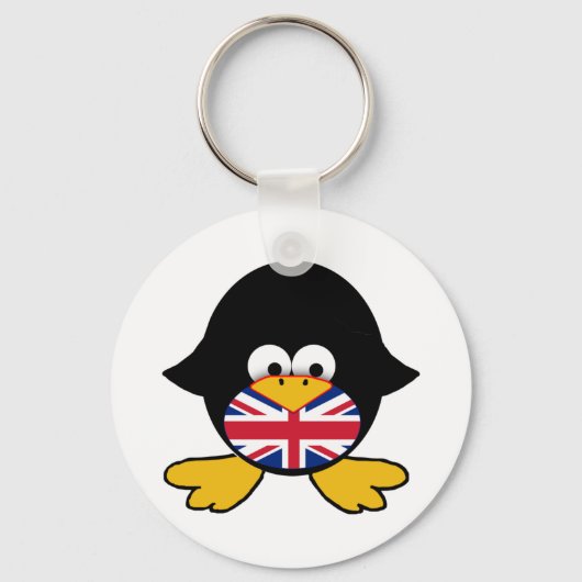 Union Jack Penguin Sleutelhanger (Voorkant)