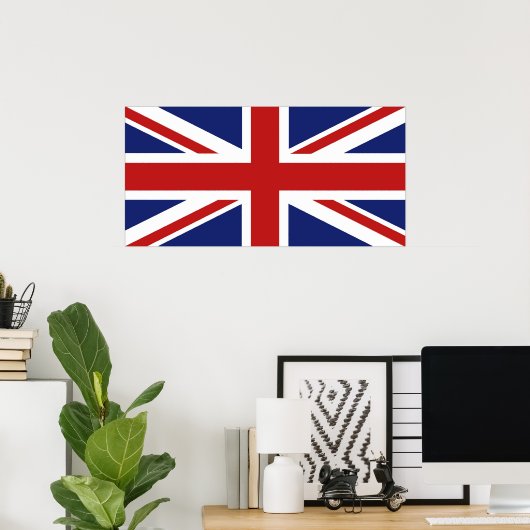 Union Jack Poster (Thuiskantoor)