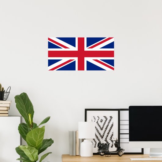 Union Jack Poster (Thuiskantoor)