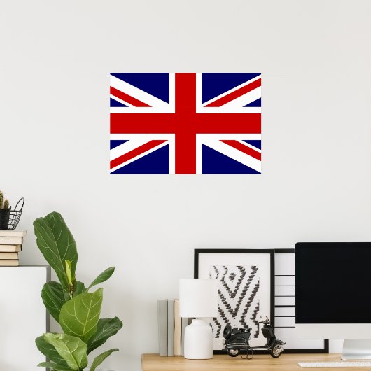 Union Jack Poster (Thuiskantoor)