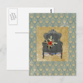 Union Jack Queen Anne Chairman Briefkaart Poppy (Voorkant / Achterkant)