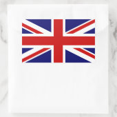 Union Jack Rechthoekige Sticker (Tas)