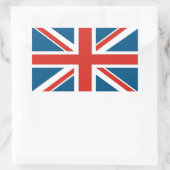 Union Jack Rechthoekige Sticker (Tas)