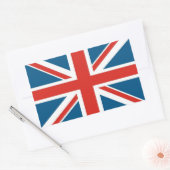 Union Jack Rechthoekige Sticker (Envelop)