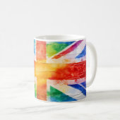 Union Jack Regenboogmok Koffiemok (Voorkant rechts)