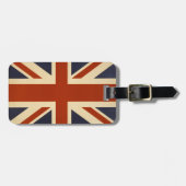 Union Jack Retro Bagagelabel (Voorkant horizontaal)